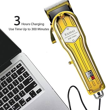 KEMEI KM-i32(ゴールド)フェードカット必需品❗️ KEMEI KM-i32(ゴールド)フェードカット必需品❗️の通販 by Wow